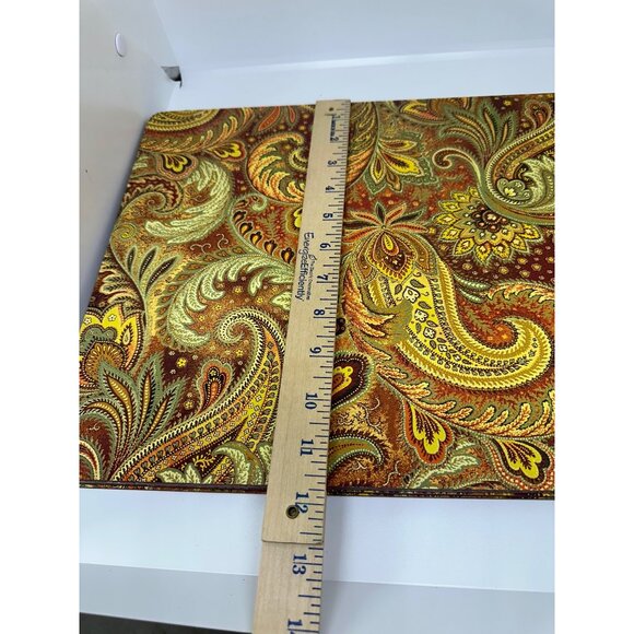 Ornate Colorful Paisley Placemat Cork Backed Table Decor 15.5"x12" Set of 4 - Picture 11 of 12